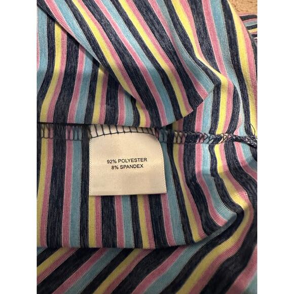 Peter Millar Summer Comfort Golf Shirt Men's Size XL Striped Purple Blue Polo - Picture 7 of 10